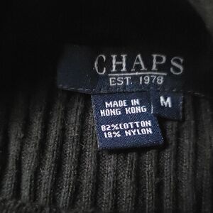 Chaps Black Knit Sweater